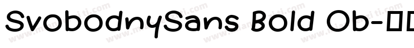 SvobodnySans Bold Ob字体转换